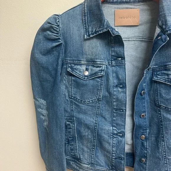 Retrofete Ada Blue Denim Jacket - Picture 7 of 10